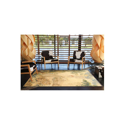 Tapis tissé à motif lavable