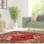 Tapis décoratif Ivoire en laine noué à la main de conception unique 4 pi x 6 pi Braynard New Age