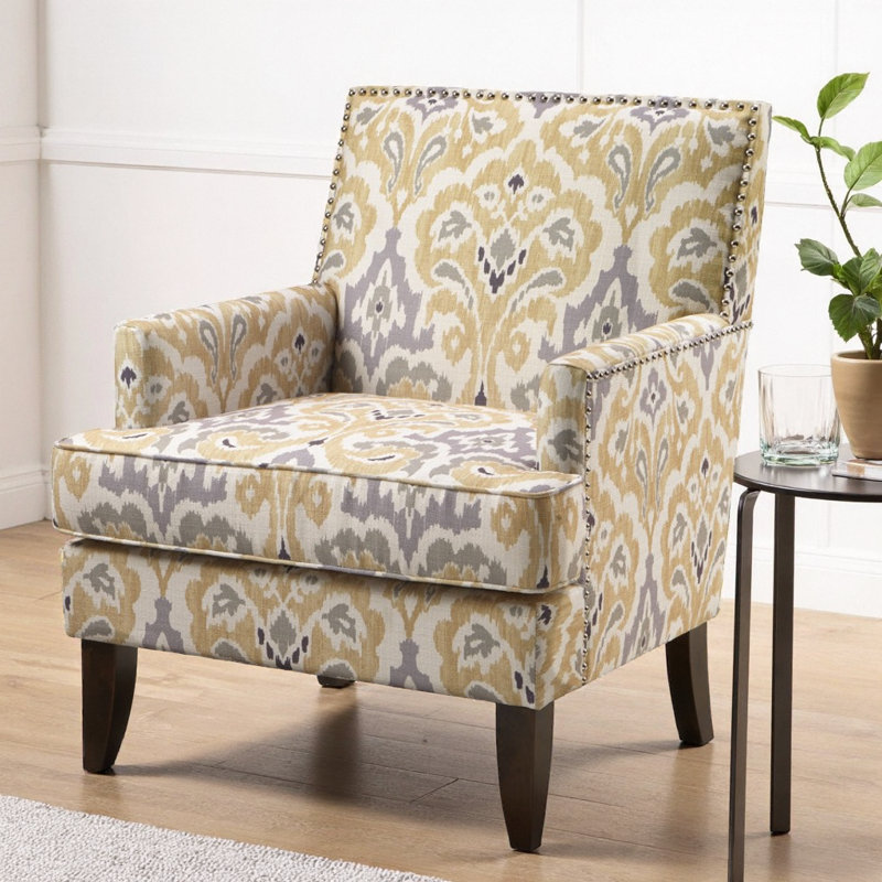 Fauteuil club Madison Park Colton, Gris multi