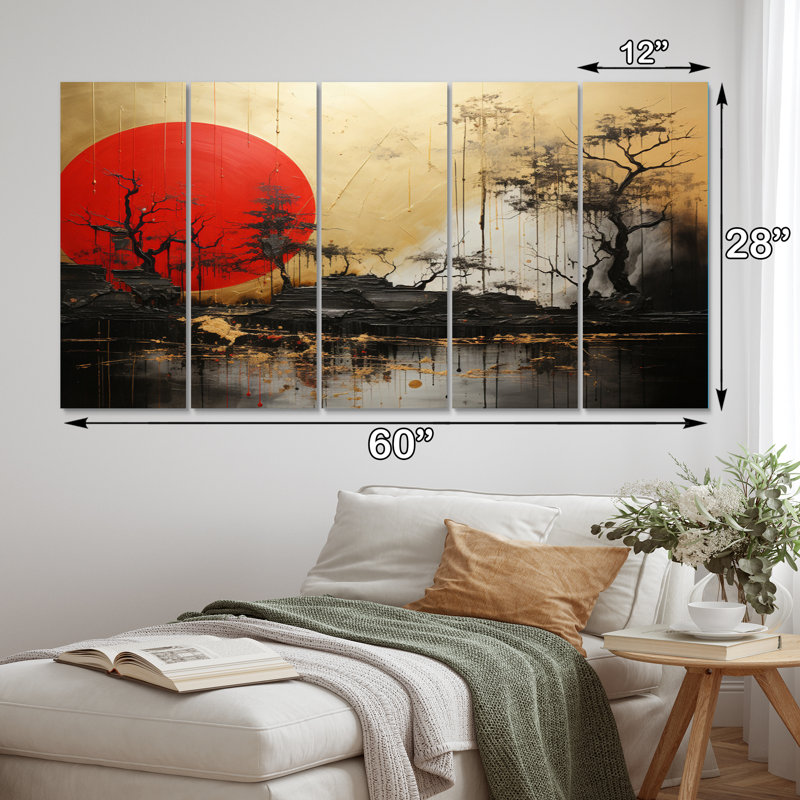 Ensemble de 5 décorations murales