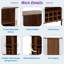 Armoire à vin cannelée avec support à vin à 8 grilles, 5 tablettes réglables à 5 niveaux, 2 porte-verres, 4 espaces de rangement cachés et portes coulissantes-1747640073