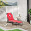 Méridienne de jardin réglable Hornersville-379545435