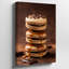 Toile, arrangement visuellement saisissant de trois couches de macarons avec art mural-83413462