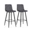 Achikam Upholstered Counter Stool with Metal Frame-741962751