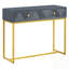 Console étroite avec deux tiroirs
