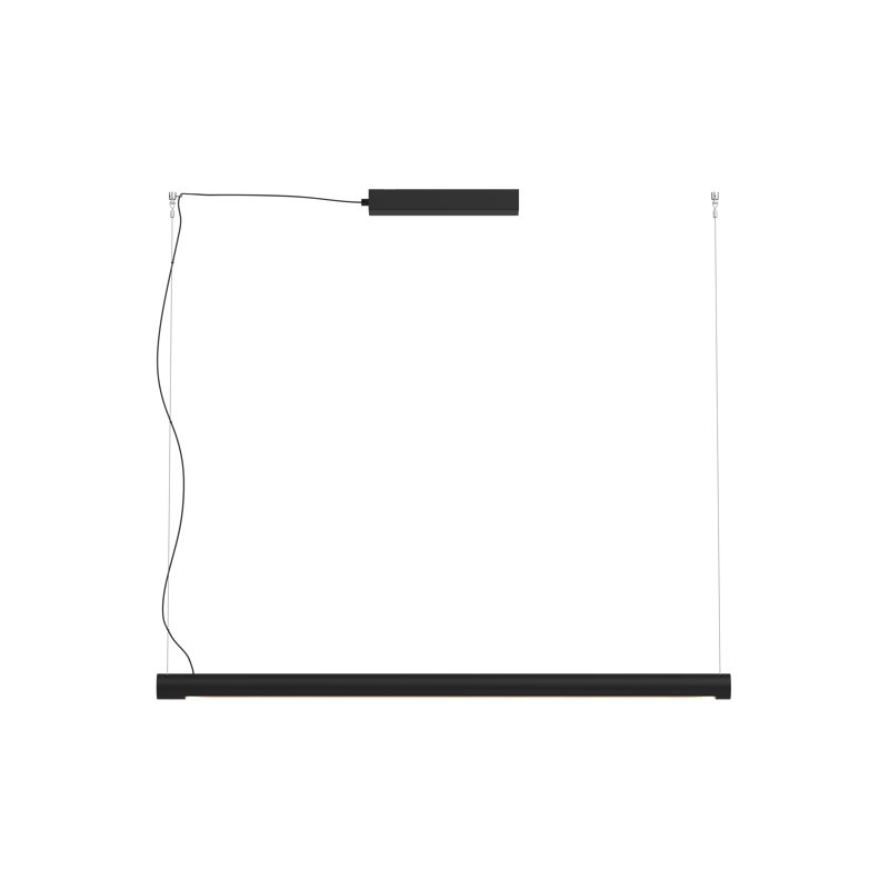 Turner 1 - Light Pendant, 2.10" H x 47.20" W x 2.10" D, Matt Black, 32 W