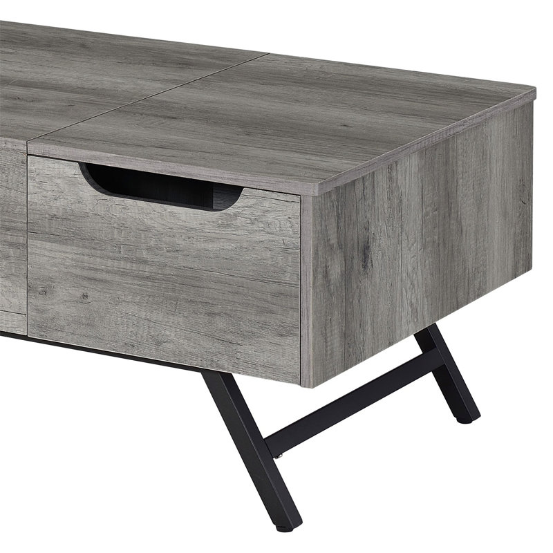 Steinhauer 1-Drawer Coffee Table, Gray Oak, 18" H x 48" L x 23" W