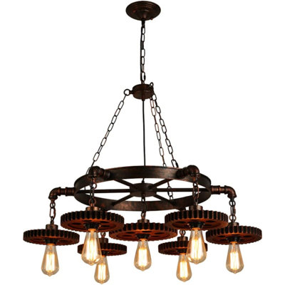 Lustre géométrique à 7 lumières Elsje