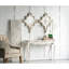 Accessoire de miroir de salon 30 po x 23,5 po White Diamond