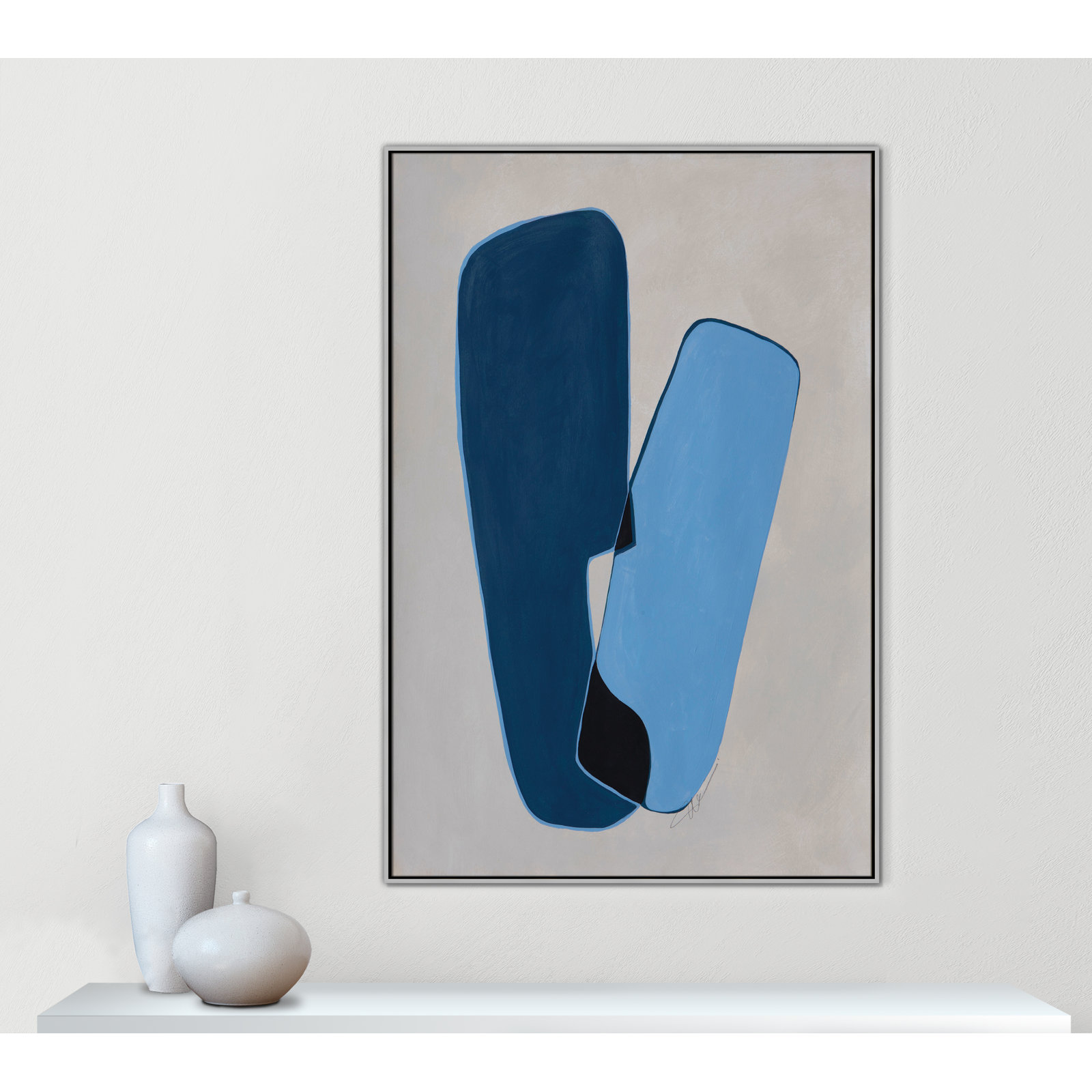 In Unity Collection "In Unity II" Print, 61.5" H x 41.5" W x 2" D, Silver Framed