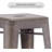 Tillar Counter Stool with Metal Frame