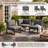 Anusri 3-Person Modular Aluminum Patio Sectional-1798082606
