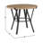 Bruce Round with Iron Base Dining Table-1029012780