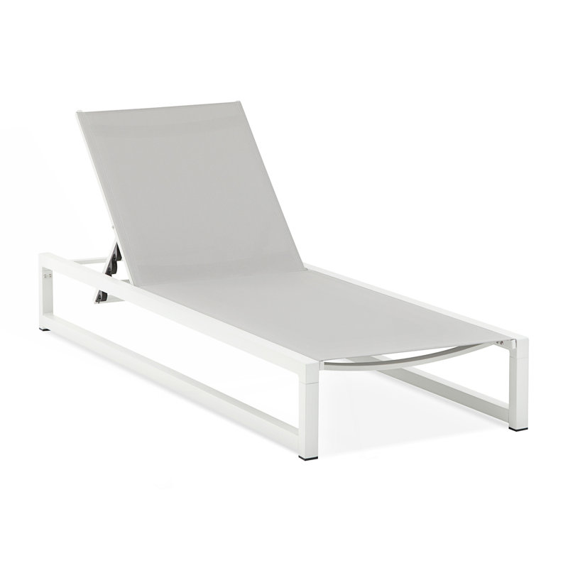 Chaise longue d'extérieur réglable à 5 niveaux 2 pièces, 2