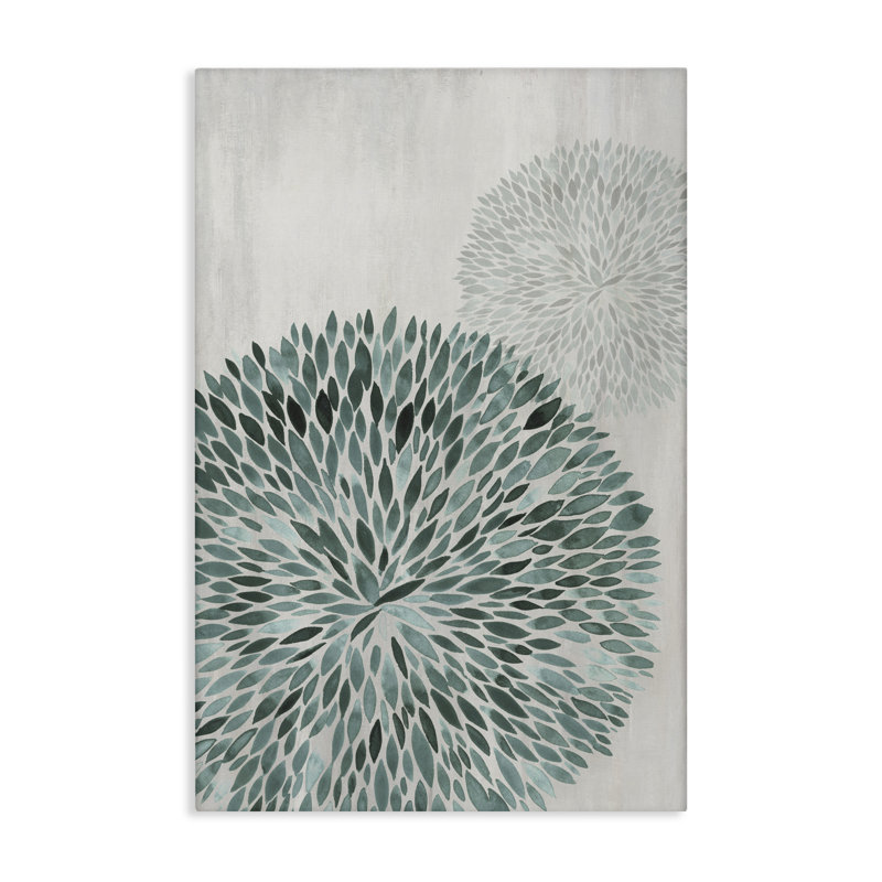 Round Leafy Shape Canvas, design by Hannah Dawson, 36" H x 24" W
