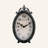 Meyonne Analog Quartz Movement / Crystal Tabletop Clock in Rustic Black