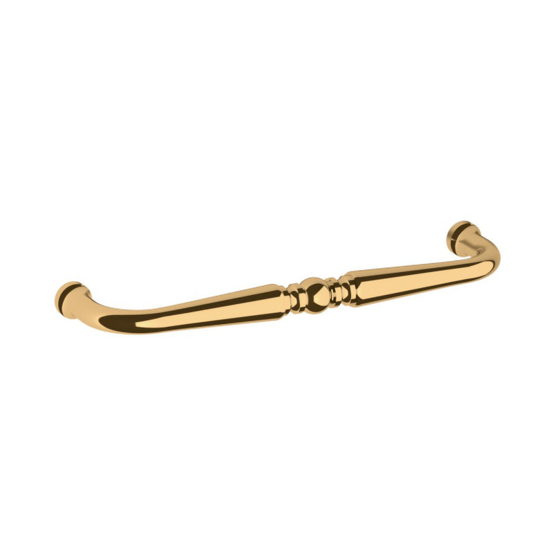 Polished Brass Traditional 6" Cabinet Pull with Mounting Hardware