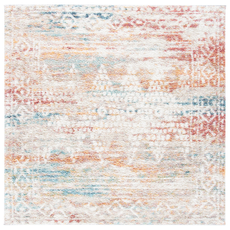 Wandle Performance Southwestern Rug, Square 4'