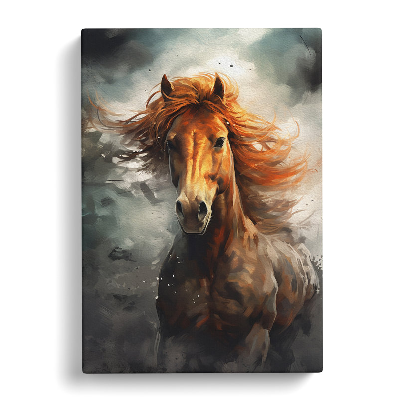 Pony Digital - Wrapped Canvas Print, 76cm H x 50cm W x 3cm D