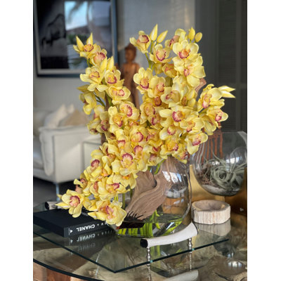 Cymbidiums In Moon Vase