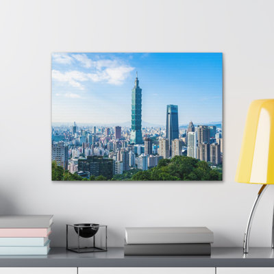 Taipei Daytime Skyline Canvas Artwork Breathtaking Stunning Cityscape