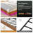 Cowen Floating Bed Frame with LED Lights, Fluted Mid Century Modern Floating Platform Bed No Box Spring Needed-1548720629