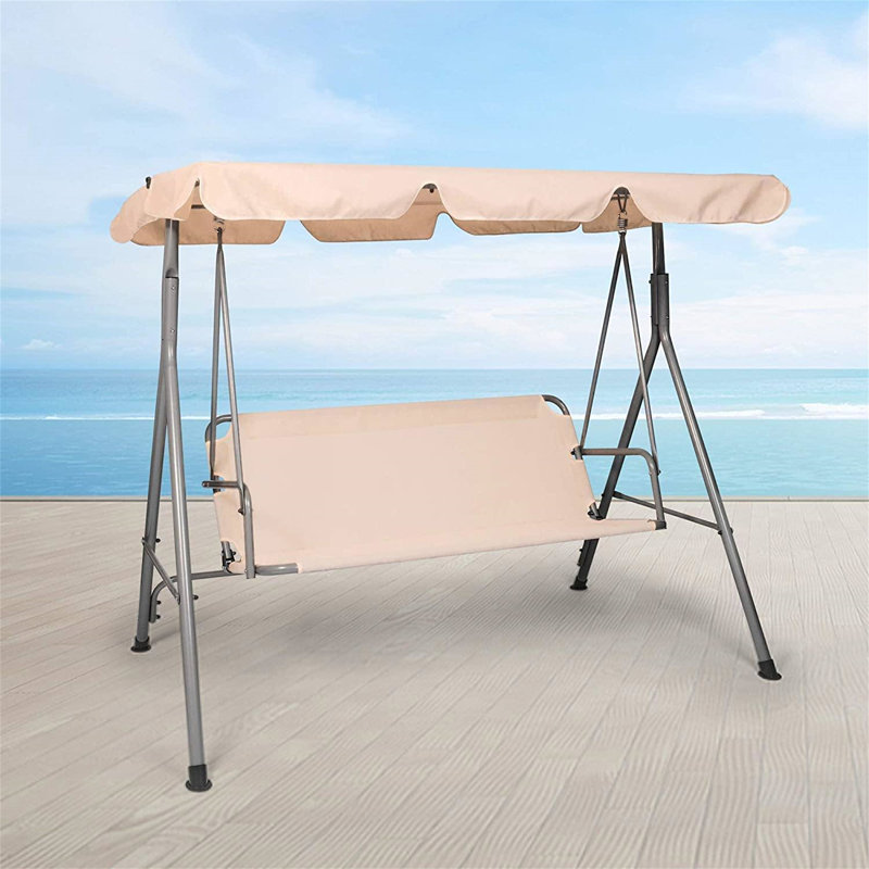 Balancelle avec auvent 2 personnes Paladino, Beige