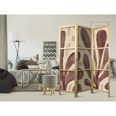 171cm H Solid Wood Folding Room Divider
