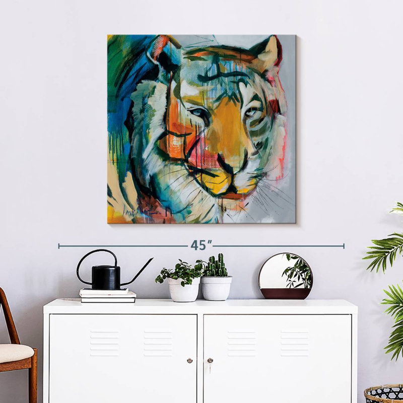 Crowle Tiger Tiger, 30" H x 30" W