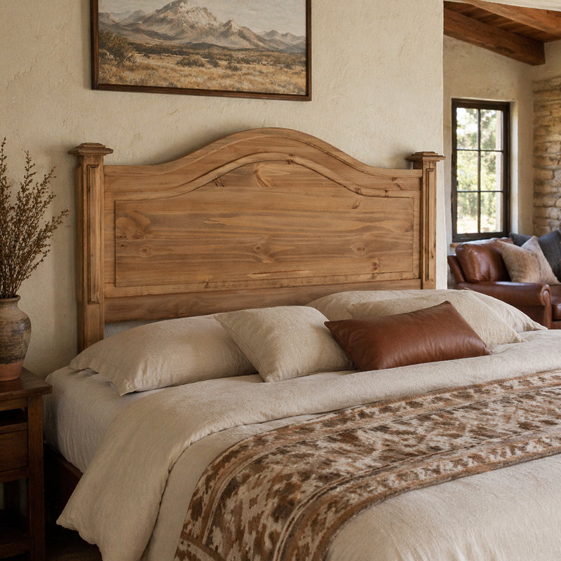 High Desert Honey Solid Wood Headboard