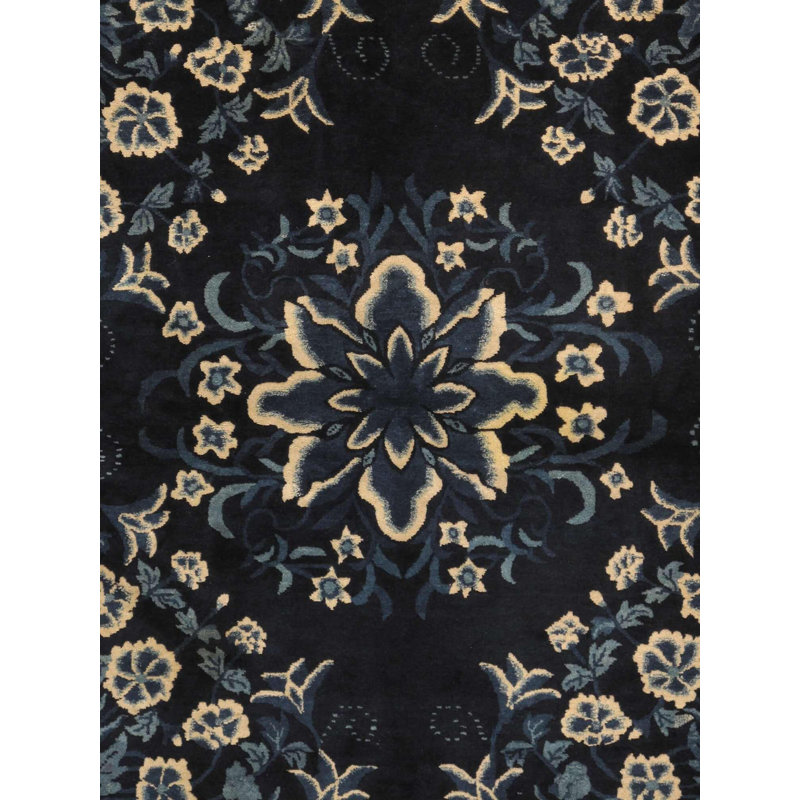 Savannha Floral Area Rug in Blue