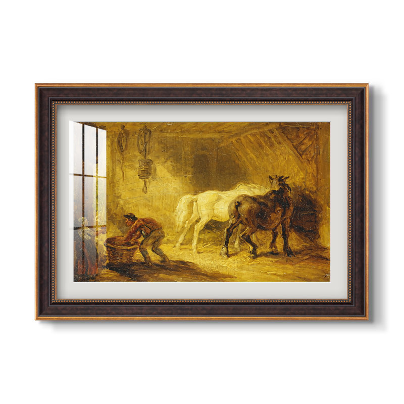 Brebis et agneaux de la lande, 1810 - James Ward - Estampe encadrée sur mesure, 16x22 INNER SIZE, Framed Print with Mat
