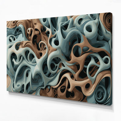 Art mural sur toile Biomorphic Abstraction 22