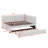 Upholstered Daybed With Trundle Sofa Bed Frame-1699935789