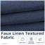 Cantonnière à plis pincés pour fenêtre de cuisine occultant en lin synthétique texturé beige uni pour la cantonnière en lin-101841146