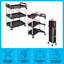 Stalwart Collapsible Cart - Portable and Lightweight Folding Service Cart - Multi Use Foldable Cart with Wheels
