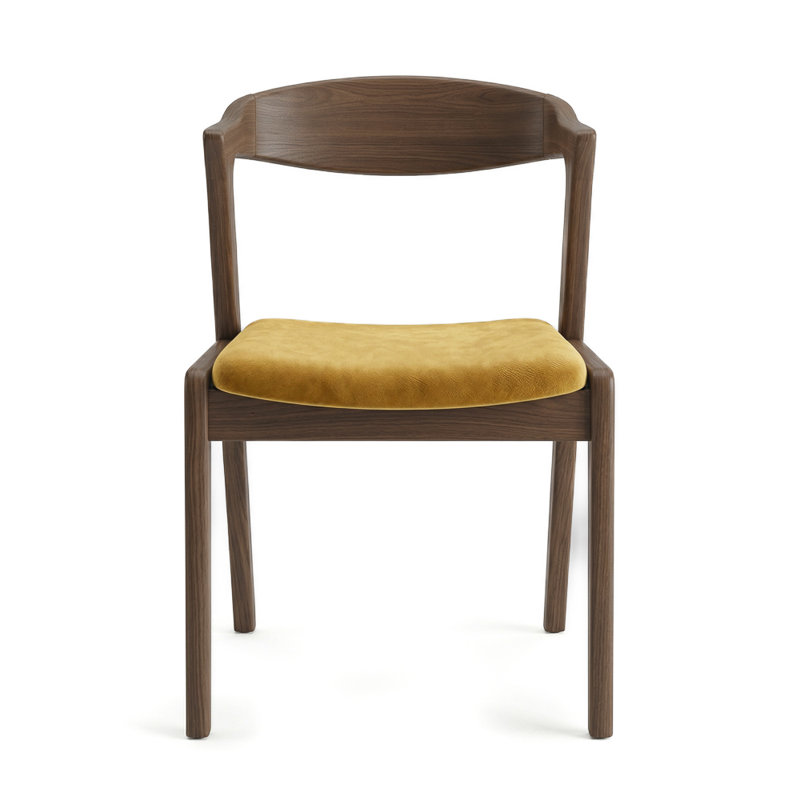 Chaise de salle à manger Artrell, Jaune foncé
