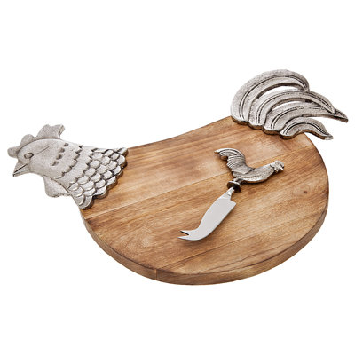 Planche à fromage 2 pièces Alina Rooster