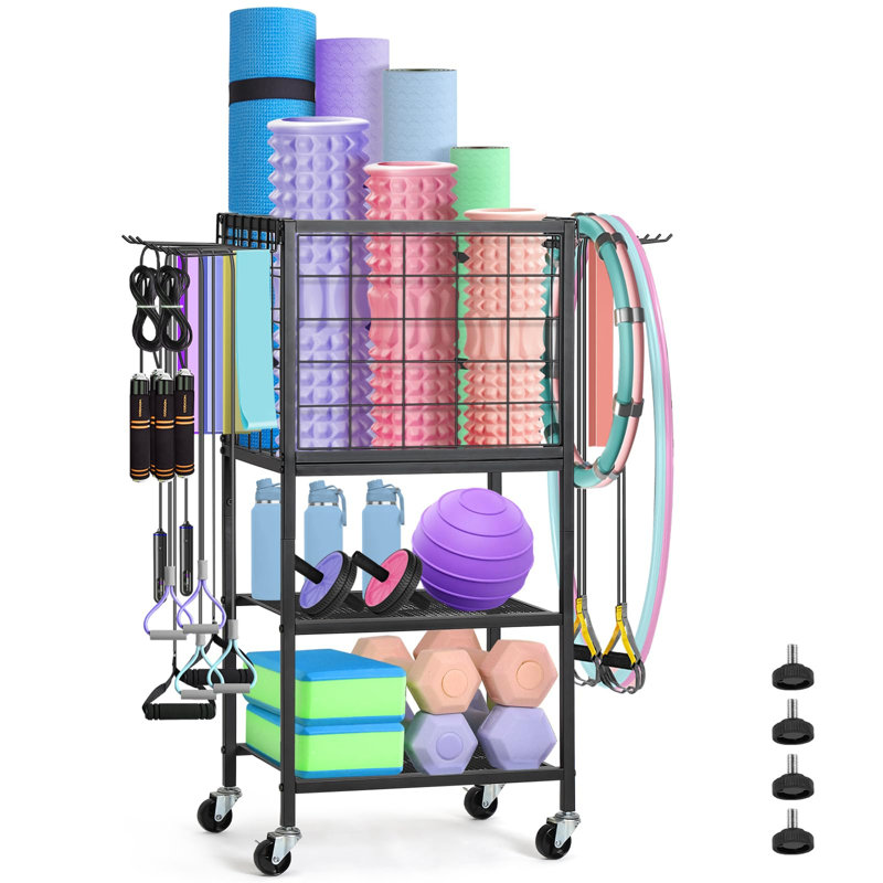 Steel Sports Rack, Black