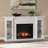 Henstinger Touch Screen Electric Fireplace with Bookcase
