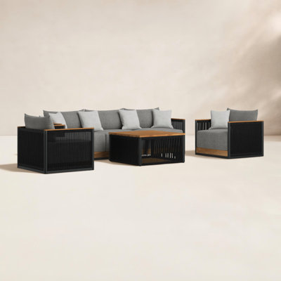 Bryshere 5 - Person Patio Conversation Set with Cushions