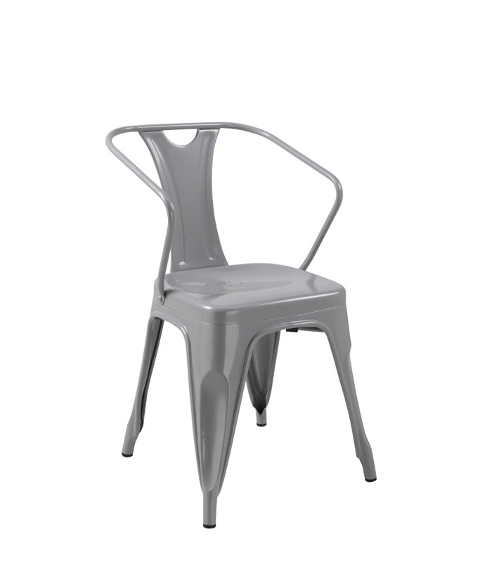 Alisa 17.5'' H Metal Armchair, Natural