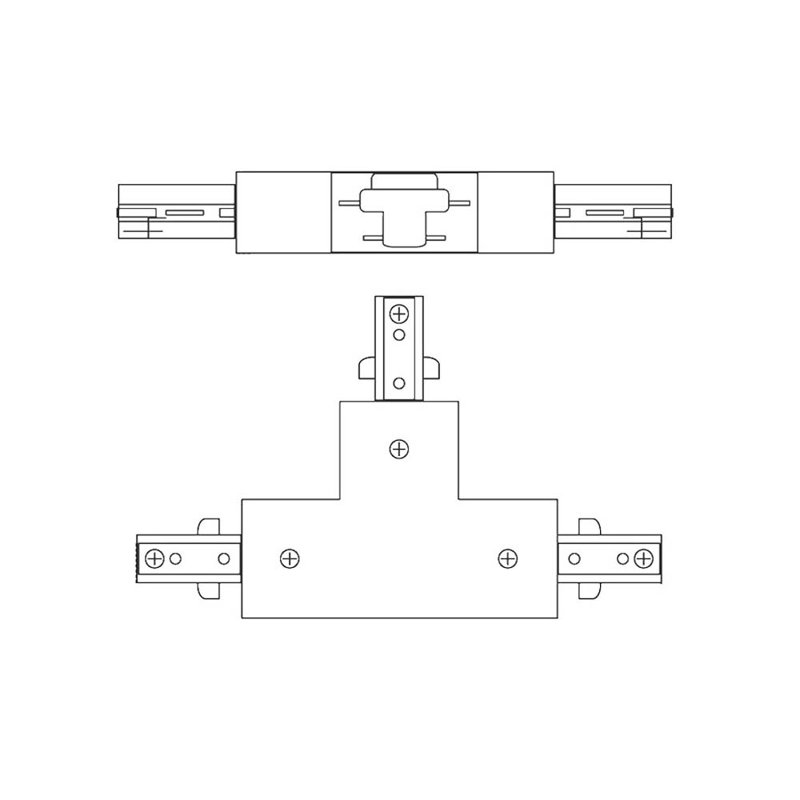 Connector, Brushed Nickel, Juno Series