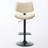 Walnut Bentwood Bar Stools Mid Century Modern Adjustable Counter Height Black Leather Upholstered 360°Swivel Bar Chairs For Kitchen Island/Dining Room/Cafe, 1 Chair/1Carton-931586187-931586197