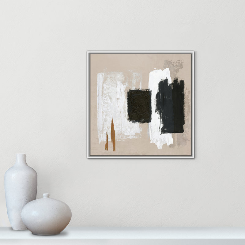 Golden Slate - Reproduction carrée par Casa Fine Arts, Blanc, H 25,5 po x l 25,5 po