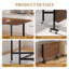 Oval Metal Base Dining Table-1335550117-1335550122