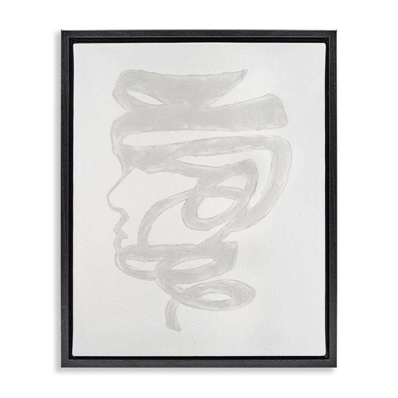 Cadre flottant monochrome Portrait, conception par Vanna Lam, Cadre flottant noir de jais, H 21 po x l 17 po