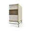 Water 2 - Drawer Solid Wood Nightstand