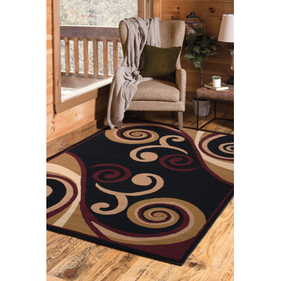 Bailes Synthetic Abstract Indoor Rug