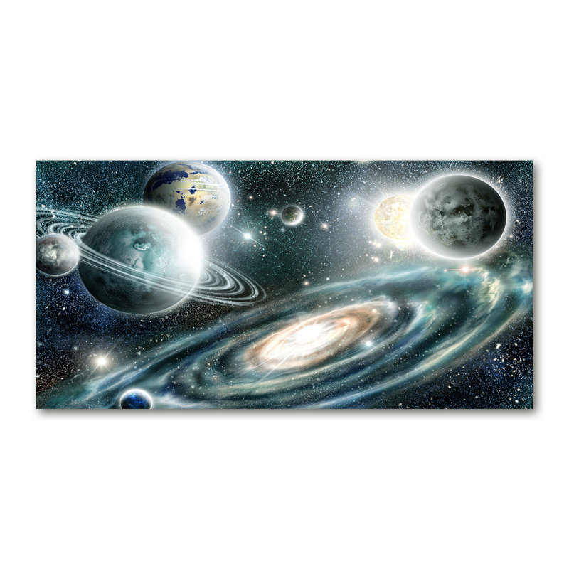 Solar System - Wrapped Canvas Print, Canvas, 70cm H x 140cm W x 2cm D